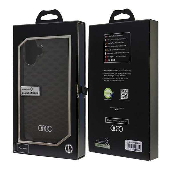 Audi IML Stitching Pattern MagSafe case for iPhone 16 Plus 6.7" black