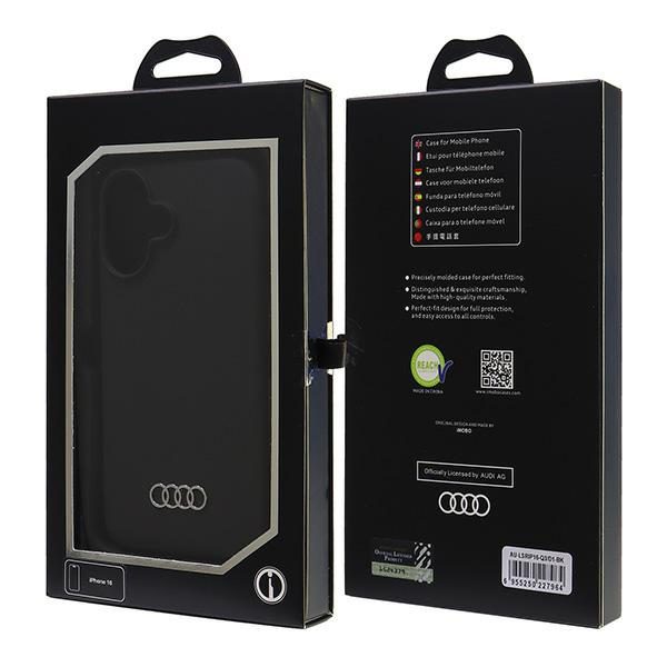 Audi Silicone case for iPhone 16 6.1" black