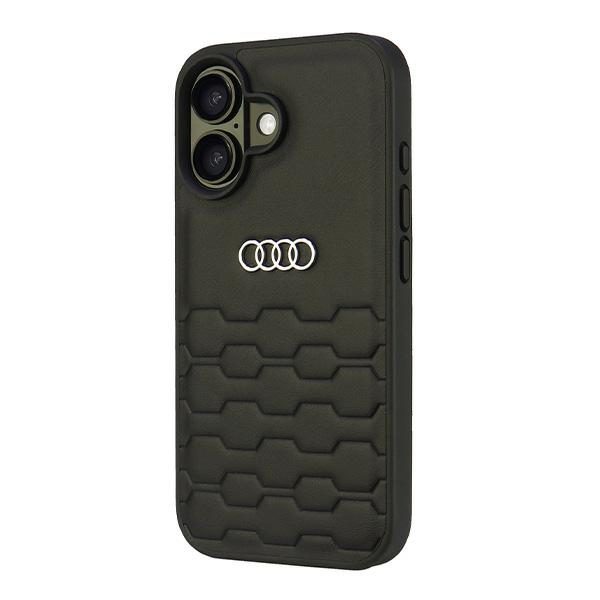 Audi Synthetic Leather case for iPhone 16 6.1" black
