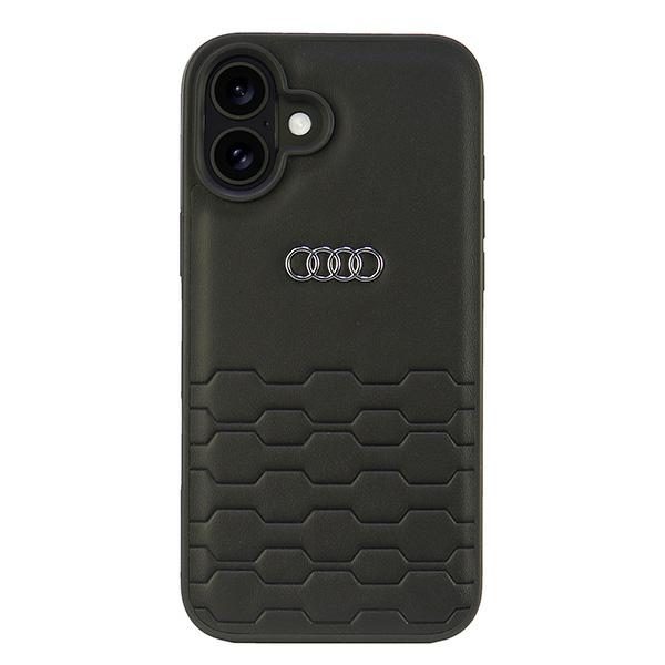 Audi Synthetic Leather case for iPhone 16 Plus 6.7" black