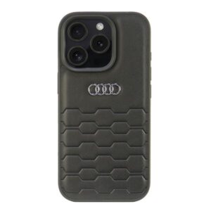 Audi Synthetic Leather case for iPhone 16 Pro 6.3" Black