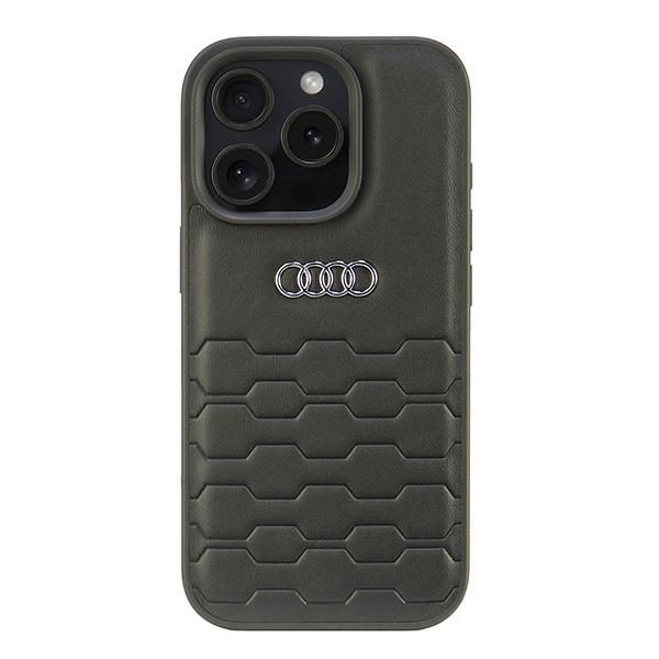 Audi Synthetic Leather case for iPhone 16 Pro 6.3" Black