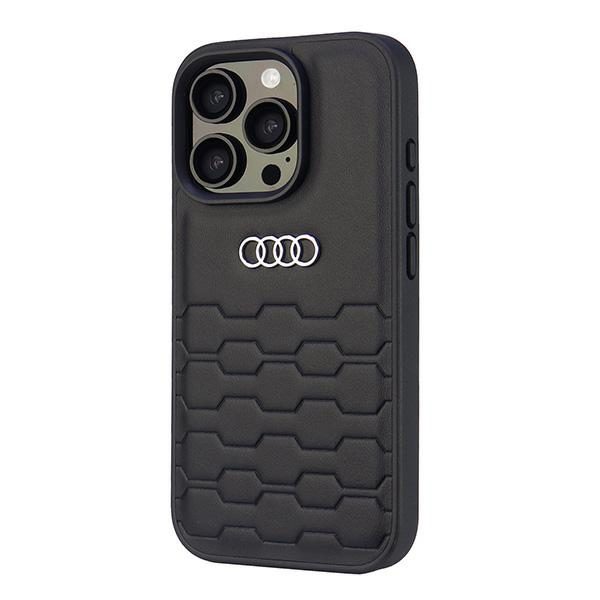 Audi Synthetic Leather case for iPhone 16 Pro 6.3" Black