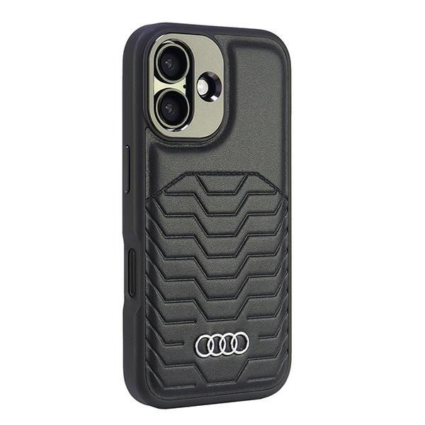 Audi Synthetic Leather MagSafe case for iPhone 16 6.1" black