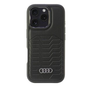 Audi Synthetic Leather MagSafe case for iPhone 16 Pro 6.3" black