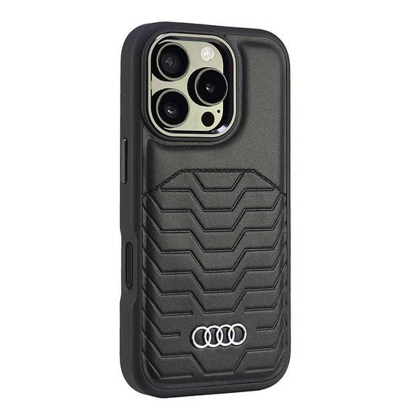 Audi Synthetic Leather MagSafe case for iPhone 16 Pro 6.3" black