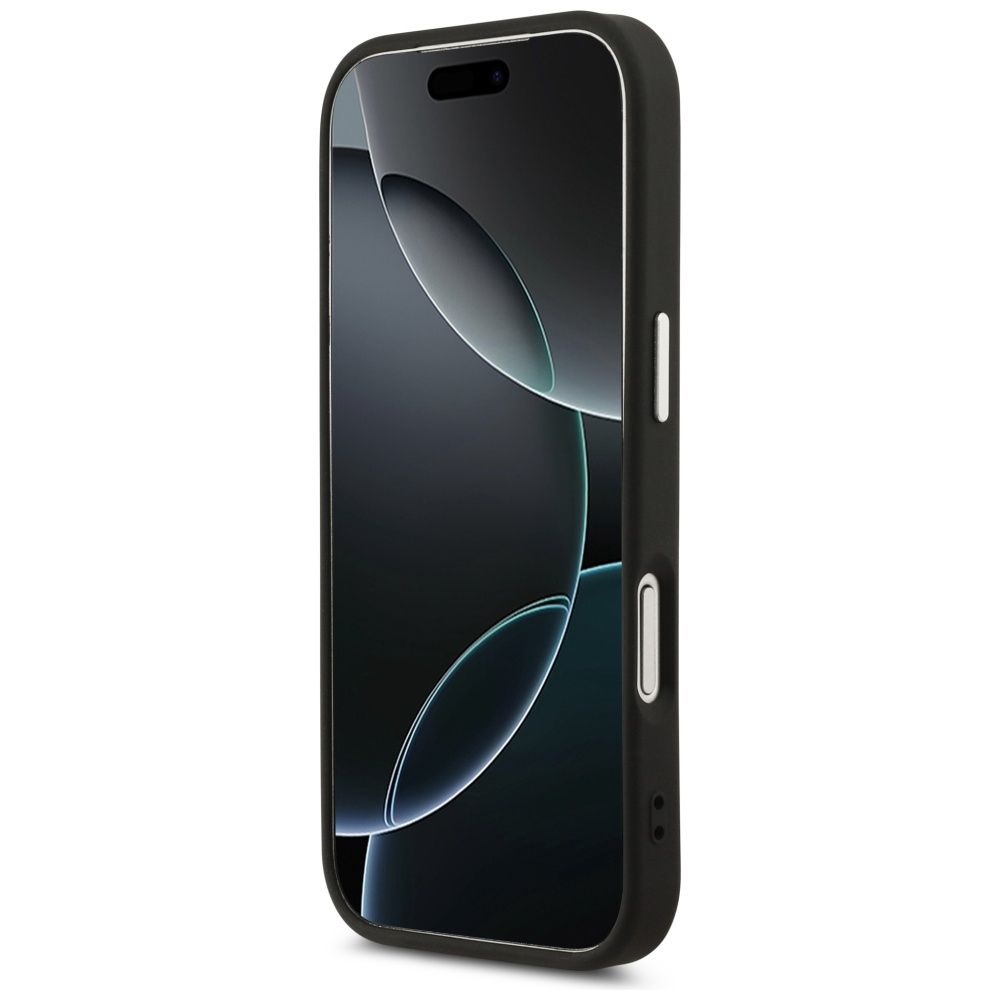 43682cbf25f7c0b352afeec3b0eac756 KARL LAGERFELD case for IPHONE 17 Pro Max compatible with MagSafe KLHMP17XPSKRSGEK (PU W/ Karl RSG Logo) black