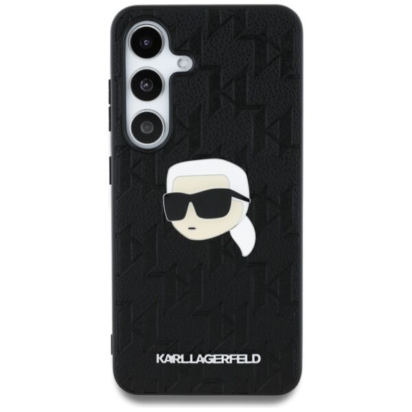 Karl Lagerfeld HC PU Monogram K. Head Pin case for Samsung Galaxy S25 black