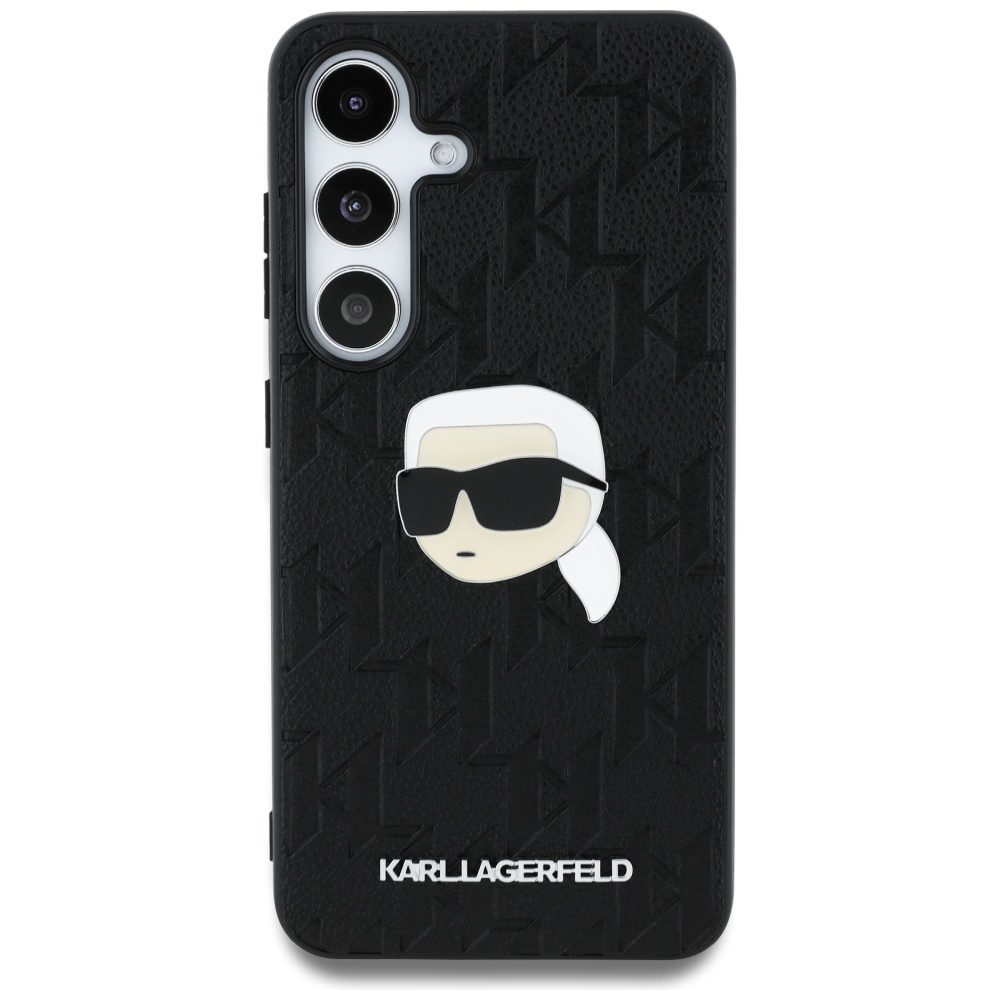 437344_oryg Karl Lagerfeld HC PU Monogram K. Head Pin case for Samsung Galaxy S25 black