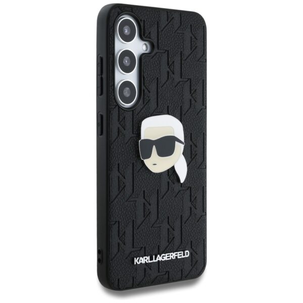 Karl Lagerfeld HC PU Monogram K. Head Pin case for Samsung Galaxy S25 black