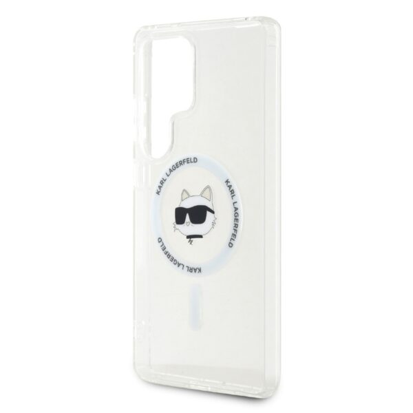 Karl Lagerfeld HC Magnetic IML Metal Choupette Head case for Samsung Galaxy S25 Ultra white