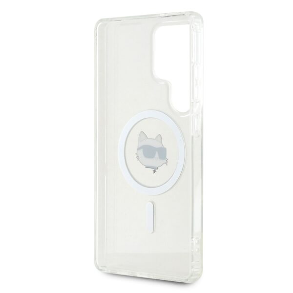 Karl Lagerfeld HC Magnetic IML Metal Choupette Head case for Samsung Galaxy S25 Ultra white