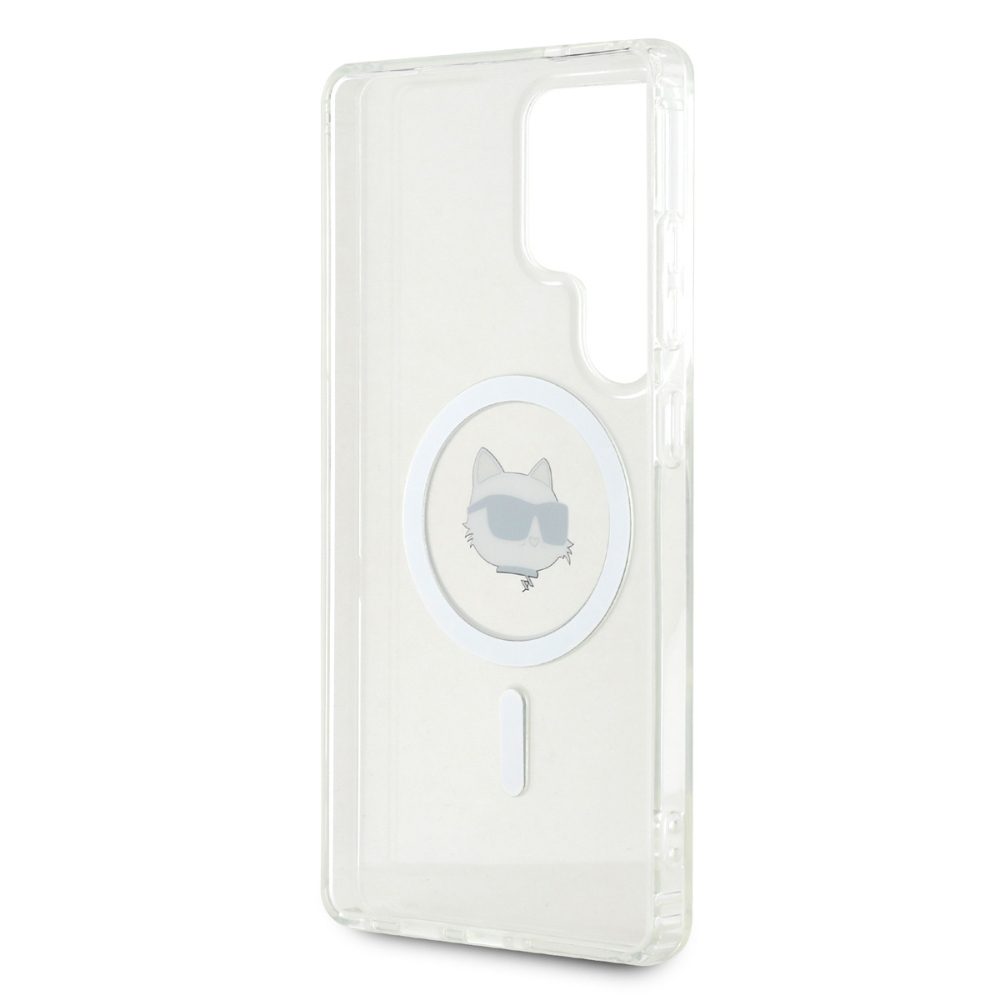 Karl Lagerfeld HC Magnetic IML Metal Choupette Head case for Samsung Galaxy S25 Ultra white
