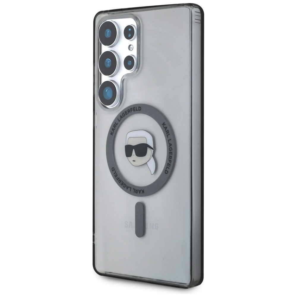 Karl Lagerfeld HC Magnetic IML Metal K. Head case for Samsung Galaxy S25 Ultra black