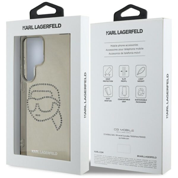 Karl Lagerfeld HC IML Rhinestones K Head case for Samsung Galaxy S25 Ultra black
