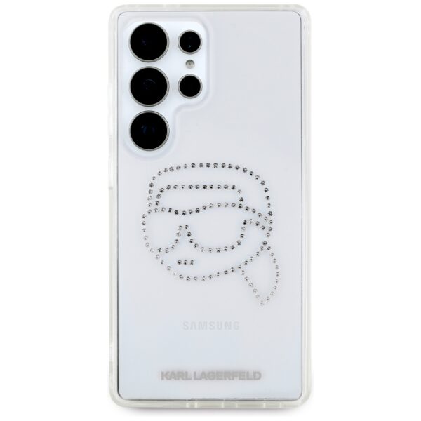 Karl Lagerfeld HC IML Rhinestones K Head case for Samsung Galaxy S25 Ultra transparent