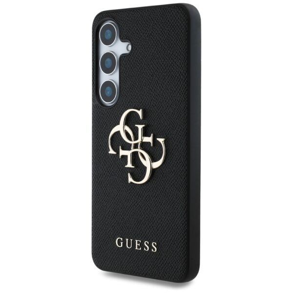 Guess HC PU Grained Big 4G and Classic Logo case for Samsung Galaxy S25 Plus black
