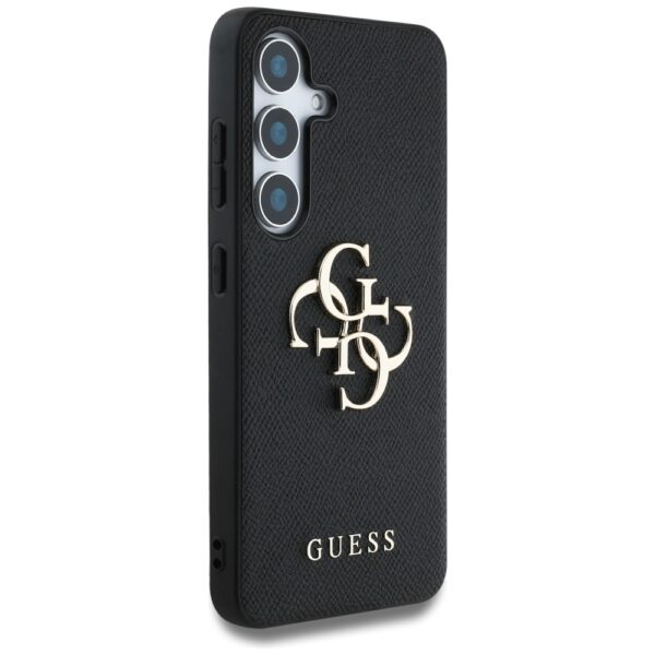 Guess HC PU Grained Big 4G and Classic Logo case for Samsung Galaxy S25 Plus black