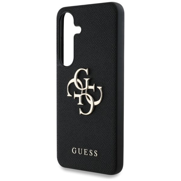Guess HC PU Grained Big 4G and Classic Logo case for Samsung Galaxy S25 Plus black
