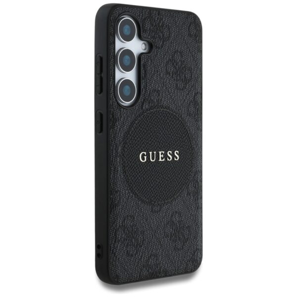 Guess HC MagSafe PU 4G Circle Classic Logo case for Samsung Galaxy S25 black
