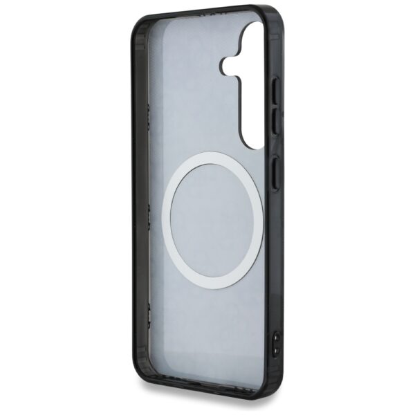 Guess HC Magnetic IML Peony on 4G Background case for Samsung Galaxy S25 black