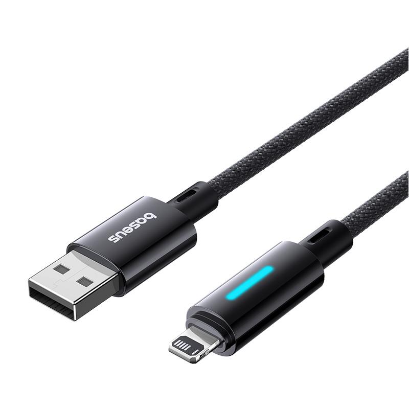 437786_oryg Baseus Lit Cable USB - Lightning 1m 2.4A Cosmic Black