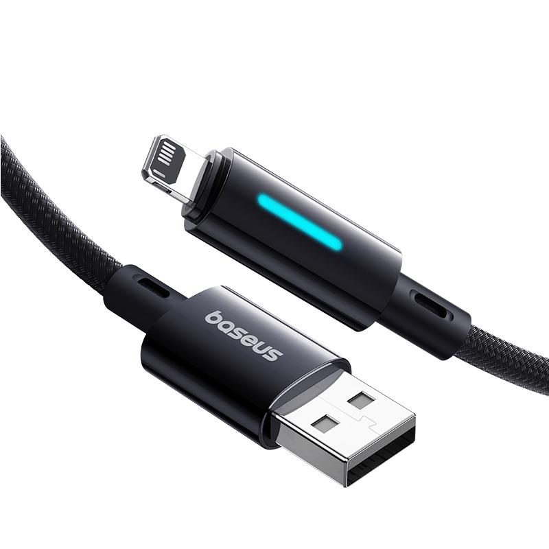 437787_oryg Baseus Lit Cable USB - Lightning 1m 2.4A Cosmic Black