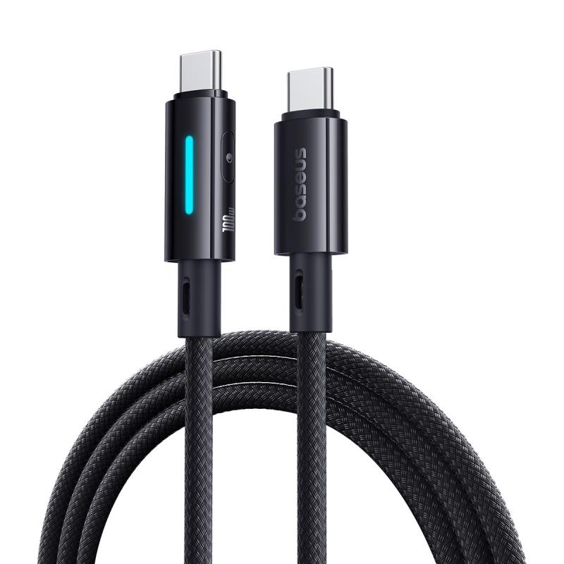 437798_oryg Baseus Lit Cable USB-C - USB-C 2m 100W Cosmic Black
