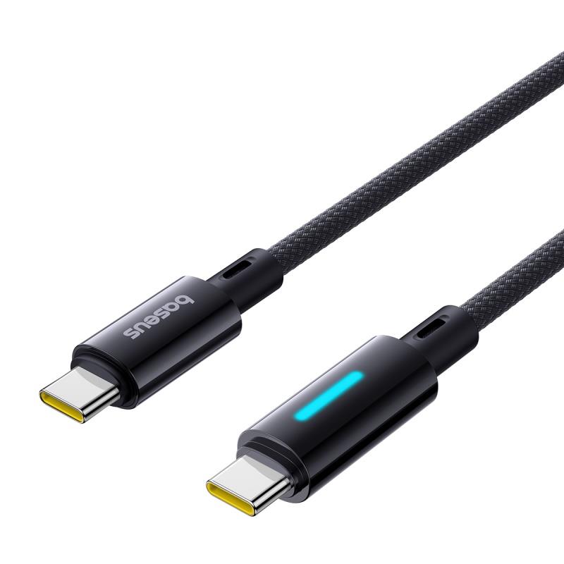 437799_oryg Baseus Lit Cable USB-C - USB-C 2m 100W Cosmic Black