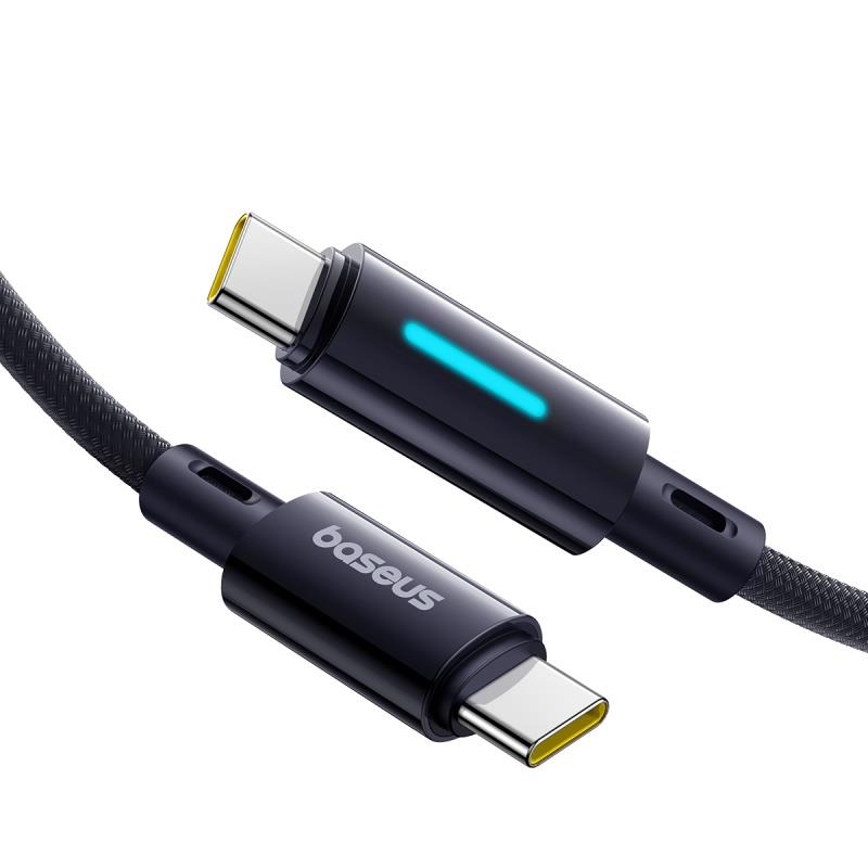 437800_oryg Baseus Lit Cable USB-C - USB-C 2m 100W Cosmic Black