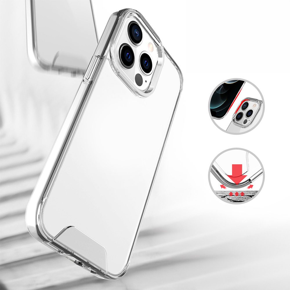 438289_oryg Hybrid Crystal case for iPhone 16 Plus 6,7" transparent big hole