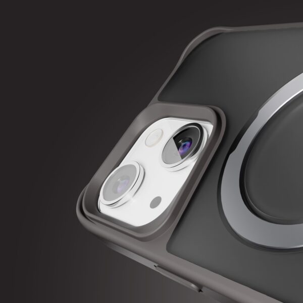 438587_oryg Etteri Matt Mag Ring case for iPhone 12 / 12 Pro 6,1" grey