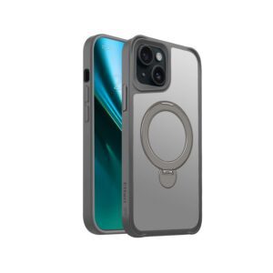 438623_oryg Etteri Matt Mag Ring case for iPhone 15 6,1" grey
