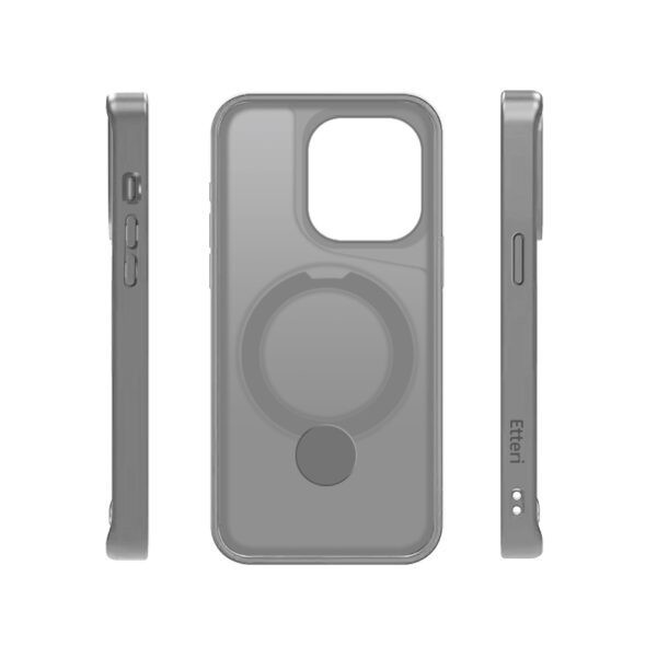 438636_oryg Etteri Matt Mag Ring case for iPhone 15 Pro 6,1" grey