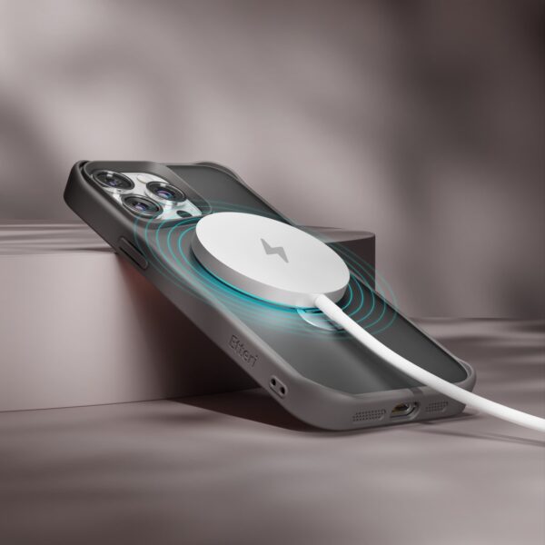 438640_oryg Etteri Matt Mag Ring case for iPhone 15 Pro 6,1" grey