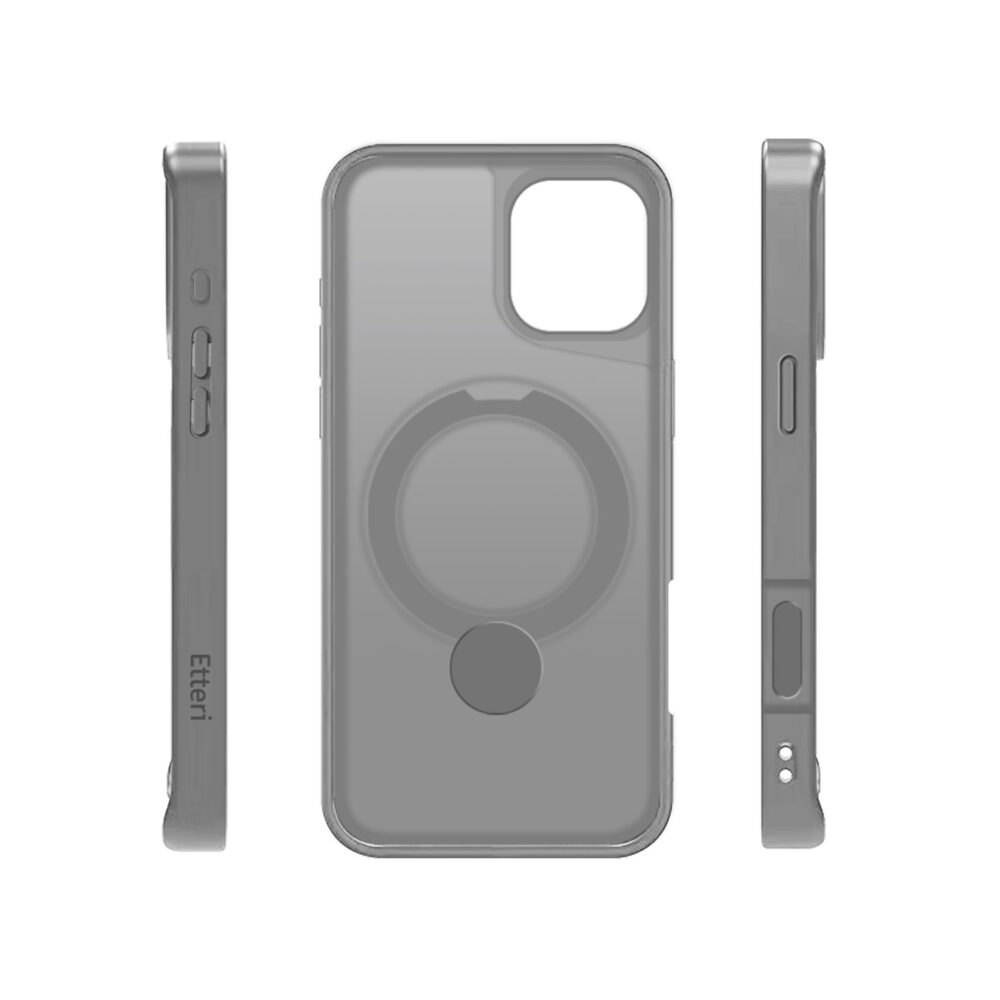 438666_oryg Etteri Matt Mag Ring case for iPhone 16 Plus 6,7" grey
