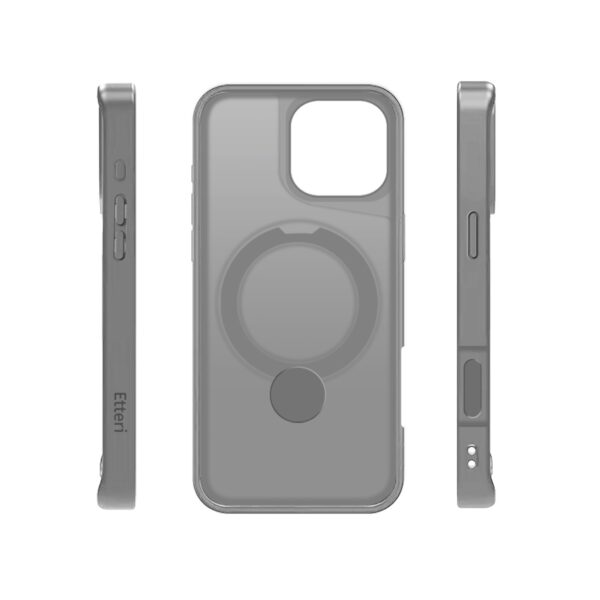 Etteri Matt Mag Ring case for iPhone 16 Pro Max 6,9" grey