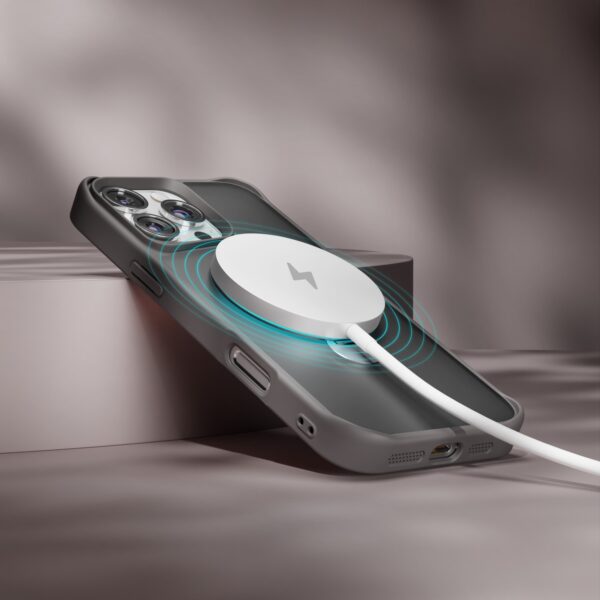 Etteri Matt Mag Ring case for iPhone 16 Pro Max 6,9" grey