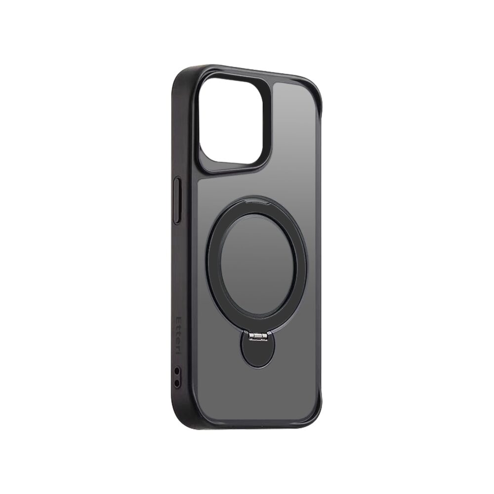 438694_oryg Etteri Matt Mag Ring case for iPhone 12 / 12 Pro 6,1" black