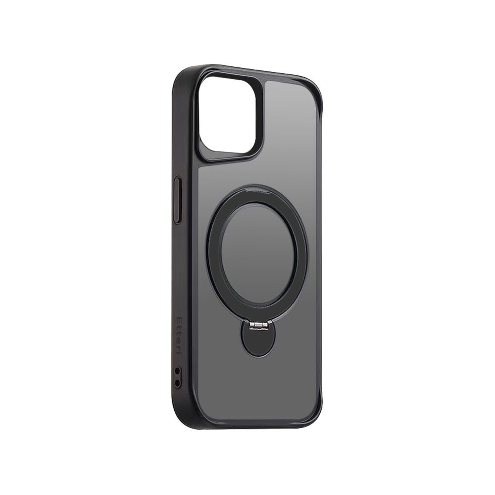 438714_oryg Etteri Matt Mag Ring case for iPhone 14 6,1" black