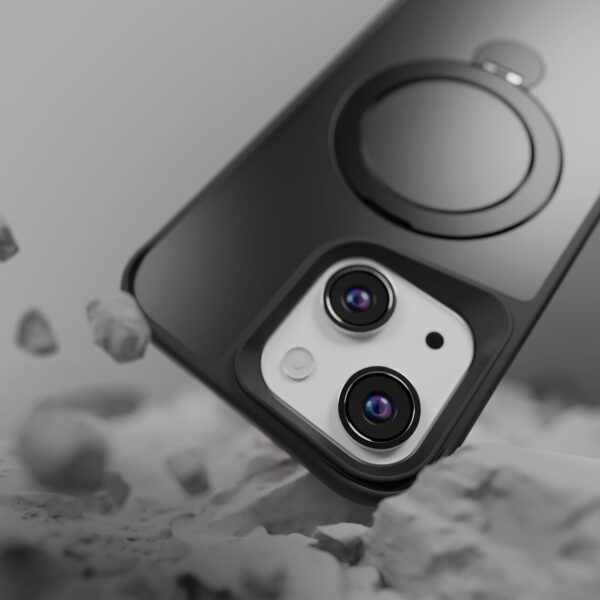 438718_oryg Etteri Matt Mag Ring case for iPhone 14 6,1" black