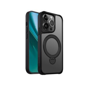 438723_oryg Etteri Matt Mag Ring case for iPhone 14 Pro 6,1" black