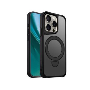 438743_oryg Etteri Matt Mag Ring case for iPhone 15 Pro 6,1" black