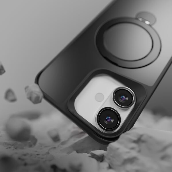 Etteri Matt Mag Ring case for iPhone 16 6,1" black