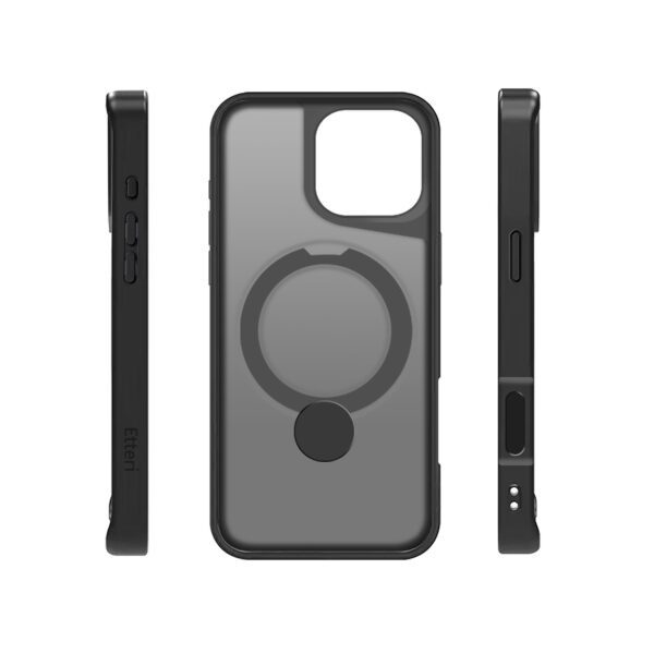 Etteri Matt Mag Ring case for iPhone 16 Pro Max 6,9" black
