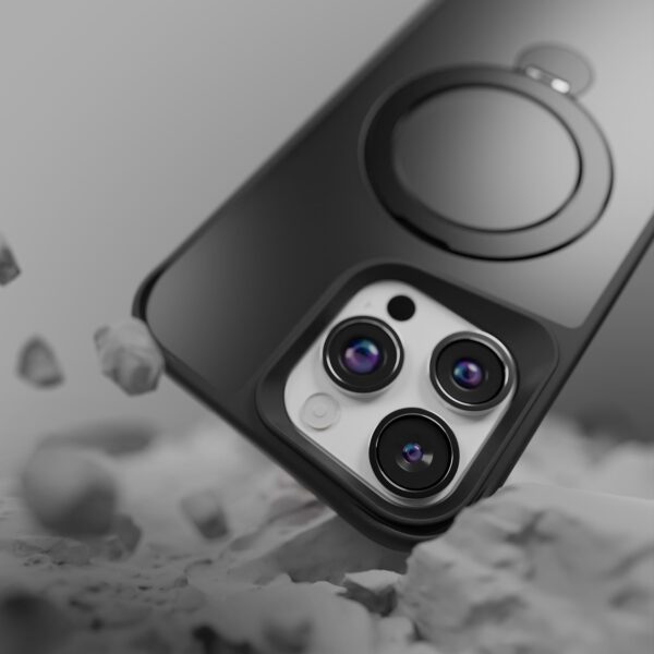 Etteri Matt Mag Ring case for iPhone 16 Pro Max 6,9" black