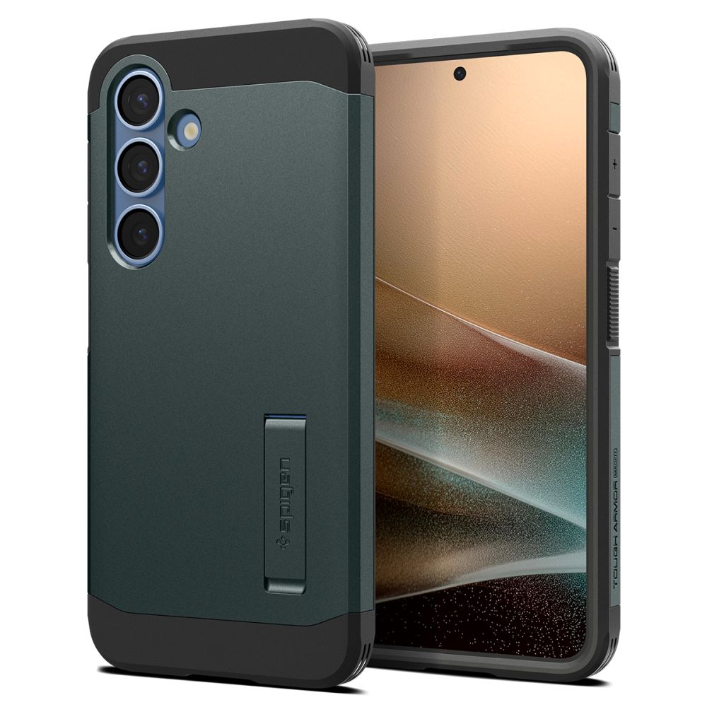 438938_oryg Spigen Tough Armor MagSafe case for Samsung Galaxy S25+ Plus Abyss Green