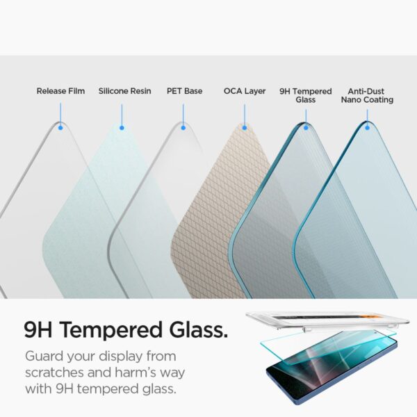 Spigen Glas.Tr "Ez Fit" 2-Pack for Samsung Galaxy S25 Ultra Clear