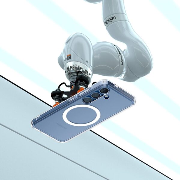 Spigen Ultra Hybrid Mag MagSafe case for Samsung Galaxy S25 Clear White