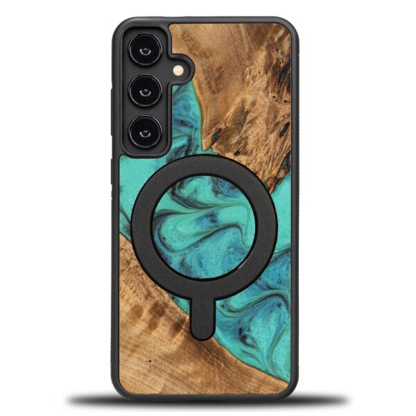439209_oryg Bewood Unique case for Samsung Galaxy S24 Plus Turquoise with MagSafe